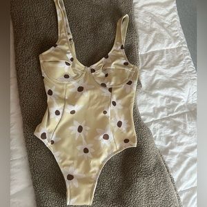 Zulu & Zephyr one piece floral bathing suit. NEW never worn